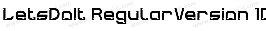 LetsDoIt RegularVersion 100字体转换